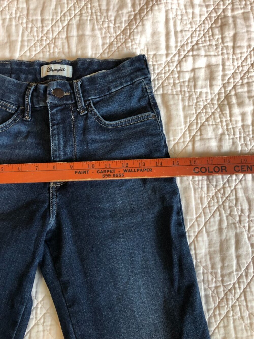 Wrangler Bespoke Boot Denim Girls/Big Girls Jeans, Size 26x32 - Picture 4 of 12